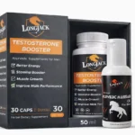 LongJack+ Mardana Wellness Combo – 30 Herbal Stamina Booster Capsules + 50ml Ayurvedic Massage Oil for Jaada Taakat aur Josh